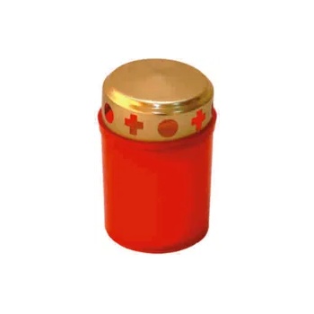 Image 1 of Свещ "Червена светлина с капак" 80/50 мм - 10 часа горене