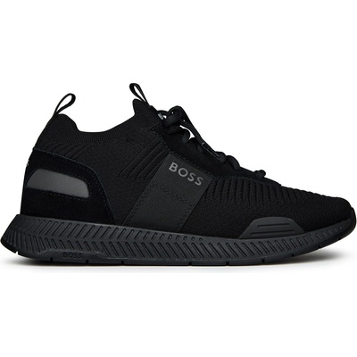 Boss Маратонки Boss Mens BOSS Titanium Knit Contemporary Run Trainers - Reflective Details - Black 001