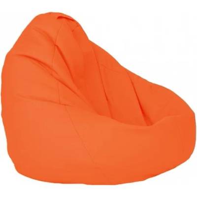 Pufrelax Пуф круша 320л. , Nirvana Grande - Orange, PU кожа, Пълнеж от Полистиролни перли