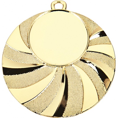 Medaile vlny průměr 50 mm Zlatá