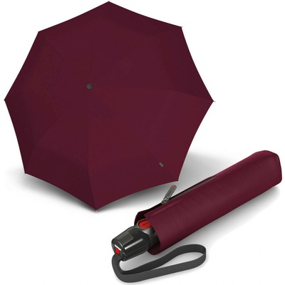 Knirps Umbrellas KNIRPS T.200 BORDEAUX elegantní dámský plně automatický deštník