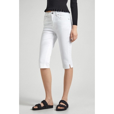 Pepe Jeans dámské kraťasy Skinny Crop Hw bílá