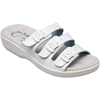 Santé SI/03D3 dámský pantofel Bianco bílá třípásková