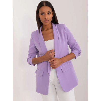 Basic Světle fialové elegantní dámské sako tw-zt-bi-24155a.01x-light purple – Zbozi.Blesk.cz