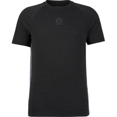Stoic Мъжка фланелка с къс ръкав за колоездене Stoic PerformanceMerino LofsdalenSt. MTB S/S Cycling jersey - Black / Black (056-4036-0111)