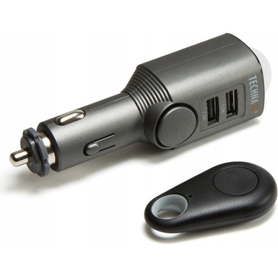 Technaxx AUTOalarm s detekcí pohybu + dálkové ovládání a nabíječka do auta 2x USB 4743