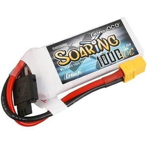 Gens ace tattu Батерия 3 клетки Gens ace G-Tech Soaring 1000mAh 11.1V 30C 3S1P Lipo Battery Pack with XT60 Plug GEA103S30X6GT (GEA103S30X6GT)