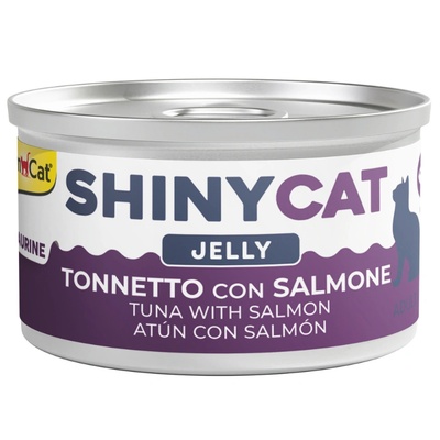 GimCat ShinyCat Jelly Tuna with Salmon парченца риба тон и сьомга в желе 70gr