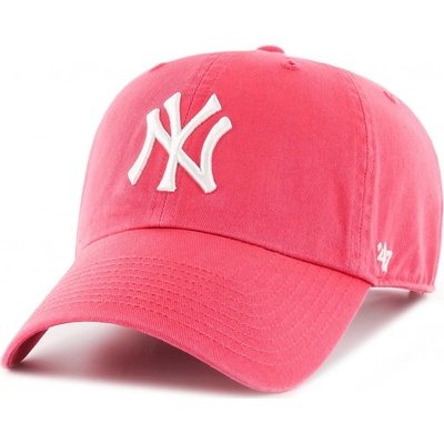 47 Brand New York Yankees Clean Up Berry Strapback růžová bílá růžová