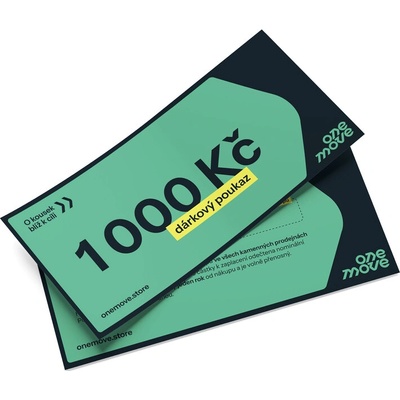 Dárkový poukaz ONEMOVE 1000 Kč