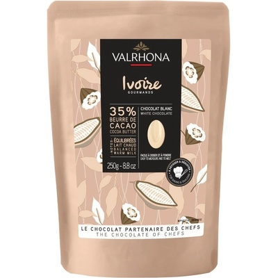 Valrhona Feves Čokoláda Ivoire 35% 250 g