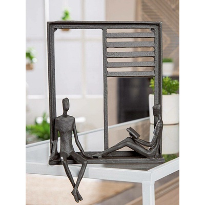 Gilde Železný nástěnný reliéf Time out, 25 cm