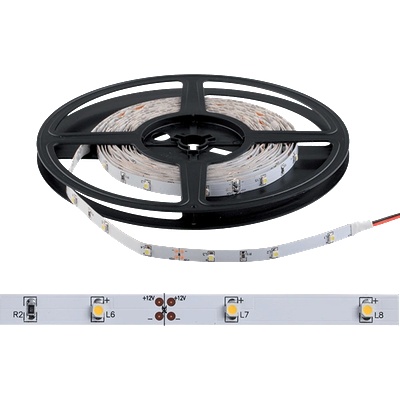 ELMARK LED150(12/DC, IP20)-СИНЬО/5m, бяла основа (99LED246W)