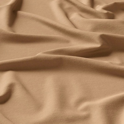 Jednobarevná bavlněná látka, 125 g/m², šíře 160 cm, latte