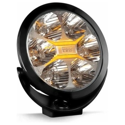 Diaľkové a obrysové svetlo oranžové LUM1.50881 okrúhle 220 mm, 2400 lm, čierny rám, WESEM