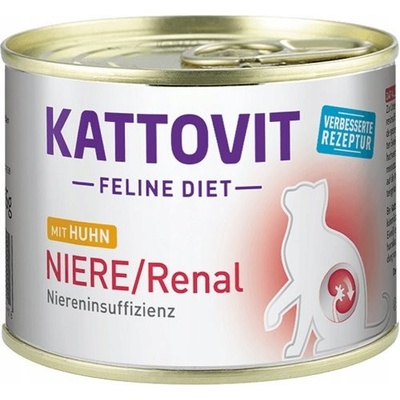 KATTOVIT Feline Diet Niere Renal s kuracím 185 g