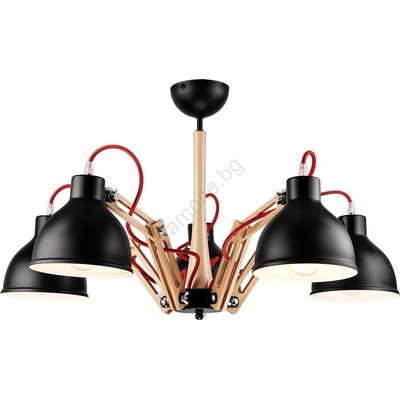 LAMKUR Плафон MARCELLO 5xE27/60W/230V за таван (LA34553)