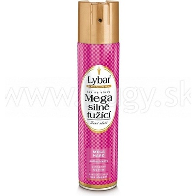 Lybar Mega Hard 6 lak na vlasy s mega silne tužiaci 250 ml