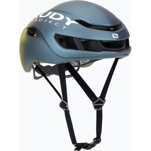 Rudy Project Велосипедна каска Rudy Project Nytron blue avio/apple green metal matte