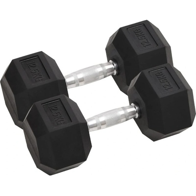 vidaXL Jednoruční činky 2 ks 25 kg litina