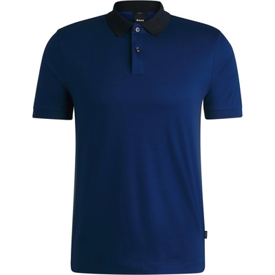 Boss Блуза с яка Boss Men's H-Phillipson 117 Short-Sleeve Polo Shirt - Open Blue 485