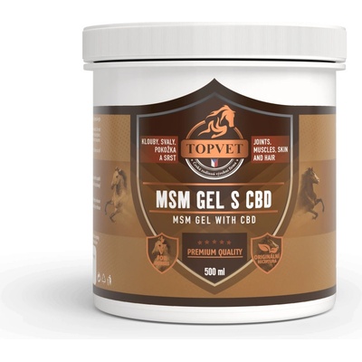 Topvet MSM gel s CBD pro koně 500 ml – Zboží Dáma
