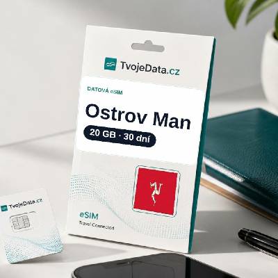 eSIM Ostrov Man 20 GB / 29 dní