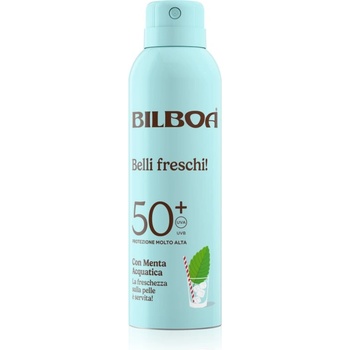 Bilboa Belli Freschi слънцезащитен спрей с мента пиперита SPF 50+ 150ml