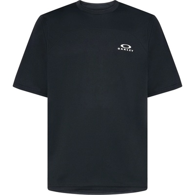 Oakley Мъжка фланелка с къс ръкав за колоездене Oakley Free Ride S/S Jersey Cycling jersey - Black / White - размер M (056-3221-0113)