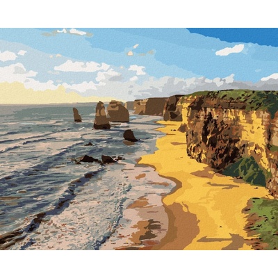 Zuty Malování Podle Čísel Západ Slunce Nad Dvanácti Apoštoly Austrálie 80 x 100 Cm Plátno 8596530109303