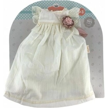 Paola Reina - Комплект дрехи за кукла - Бяла рокля с аксесоар - 42 см (56050_1)