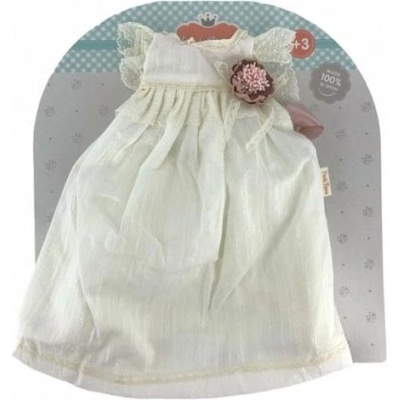 Paola Reina - Комплект дрехи за кукла - Бяла рокля с аксесоар - 42 см (56050_1)