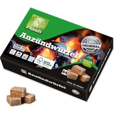 Wood & Wax flash kostky na podpálení 64 ks – Zboží Dáma