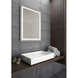 Dubiel Vitrum Focus правоъгълно LED огледало с обръщаемо лице 50x70 см (5905241010557)
