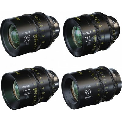 DZO Optics DZOFilm Vespid sada 4 objektívov EF (25,75,100 T2.1 + Makro 90 mm T2.8)