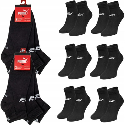 Puma ponožky 4001 Basic Quarter A'3 čierna