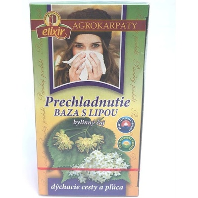 Agrokarpaty Prechladnutie BAZA S LIPOU bylinný čaj 20 x 2 g