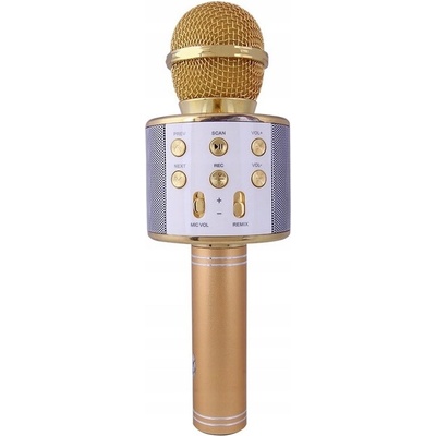 BEZDRÔTOVÝ MIKROFÓN KARAOKE BLUETOOTH OKRÚHLY