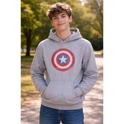 Eplusm Avengers Kapitán Amerika s kapucou šedá