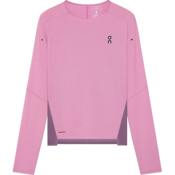 On Дамска тениска On Women's Performance Long-T Running shirt - Sakura / Dewberry (916-1289-0514)
