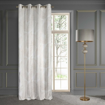 Limited Collection ZATEMŇOVACÍ ZÁVES NA KRÚŽKOCH LIMITED COLLECTION LUNA2 140X250 CM BIELA