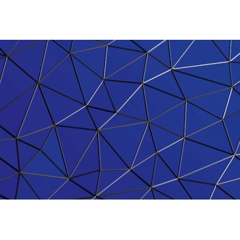 DIMEX ART s. r. o Флизелинов фототапет абстрактна триъгълна мрежа 375 x 250 см