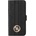 GUESS 4G Heritage Book Case Universal Size L - универсален дизайнерски кожен калъф, тип портфейл за смартфони от 4.6 до 5.2 инча (черен)