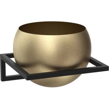 Image 1 of Luminex Стенна саксия 27x29 см черен/златист (LU9029)