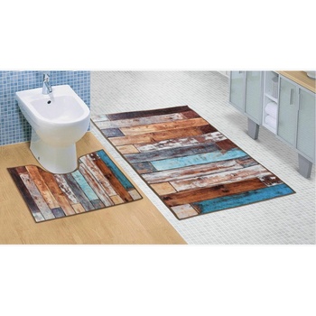 BellaTEX Изтривалка за баня и тоалетна Дървен под 3D Bellatex Bellatex | Kafyav | Home | UNI