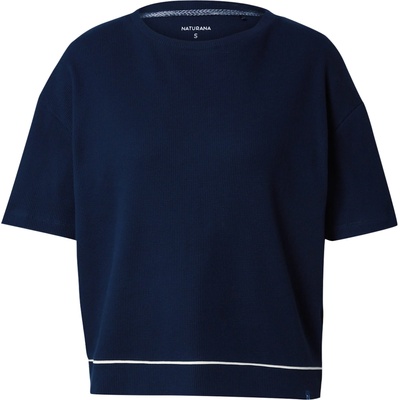 NATURANA Тениска 'Boxy' синьо, размер XS