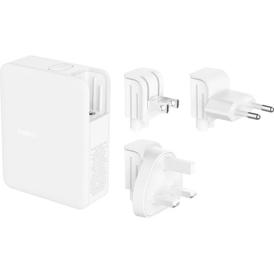 Belkin Sieťová nabíjačka GaN 140 W, EU UK US, 3x USB-C PD 3.1 / 1x USB-A