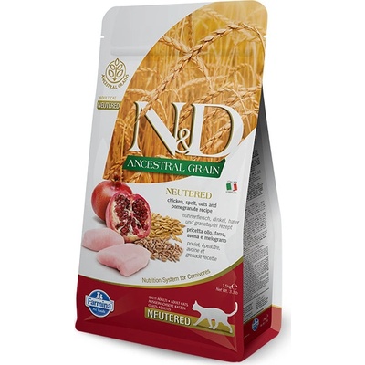 N&D LG cat NEUTERED CHICKEN pomergranate 5 kg