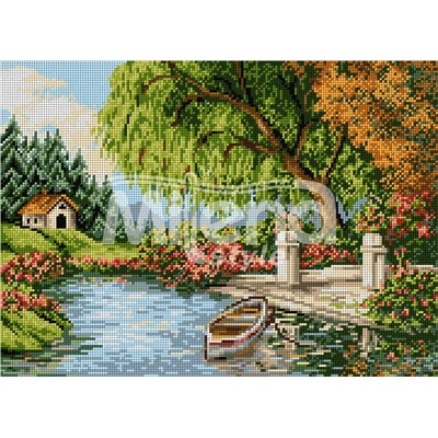 Milena Style Приказно езеро - гоблен със схема конци Ariadna 1: 4
