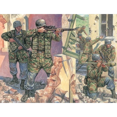 ITALERI Model Kit figurky 6045 WWII GERMAN PARATROOPERS 1:72